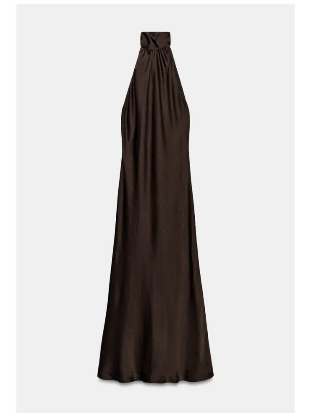 Zara ZW Collection Satin Halter Dress - Picture 8 of 10